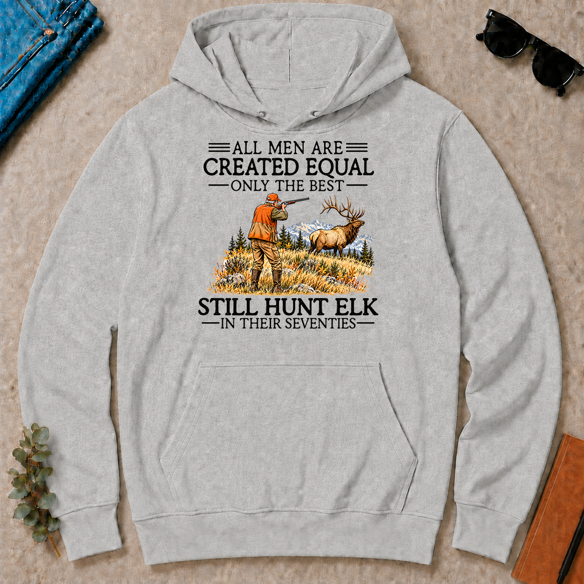 All Men Are Created Equal Elk Hunting 70s - ash - HS2D-Ash