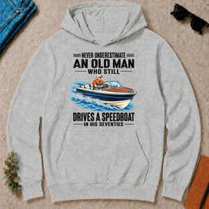 An Old Man Still Drives A Speedboat In His 70s - ash - HS2D-Ash