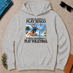 Some Grandpas Play Bingo Real Grandpas Play Volleyball - ash - HS2D-Ash