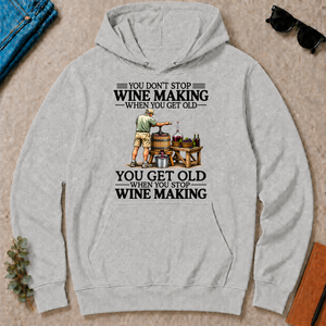 Don't Stop Wine Making Vintage Art - ash - HS2D-Ash