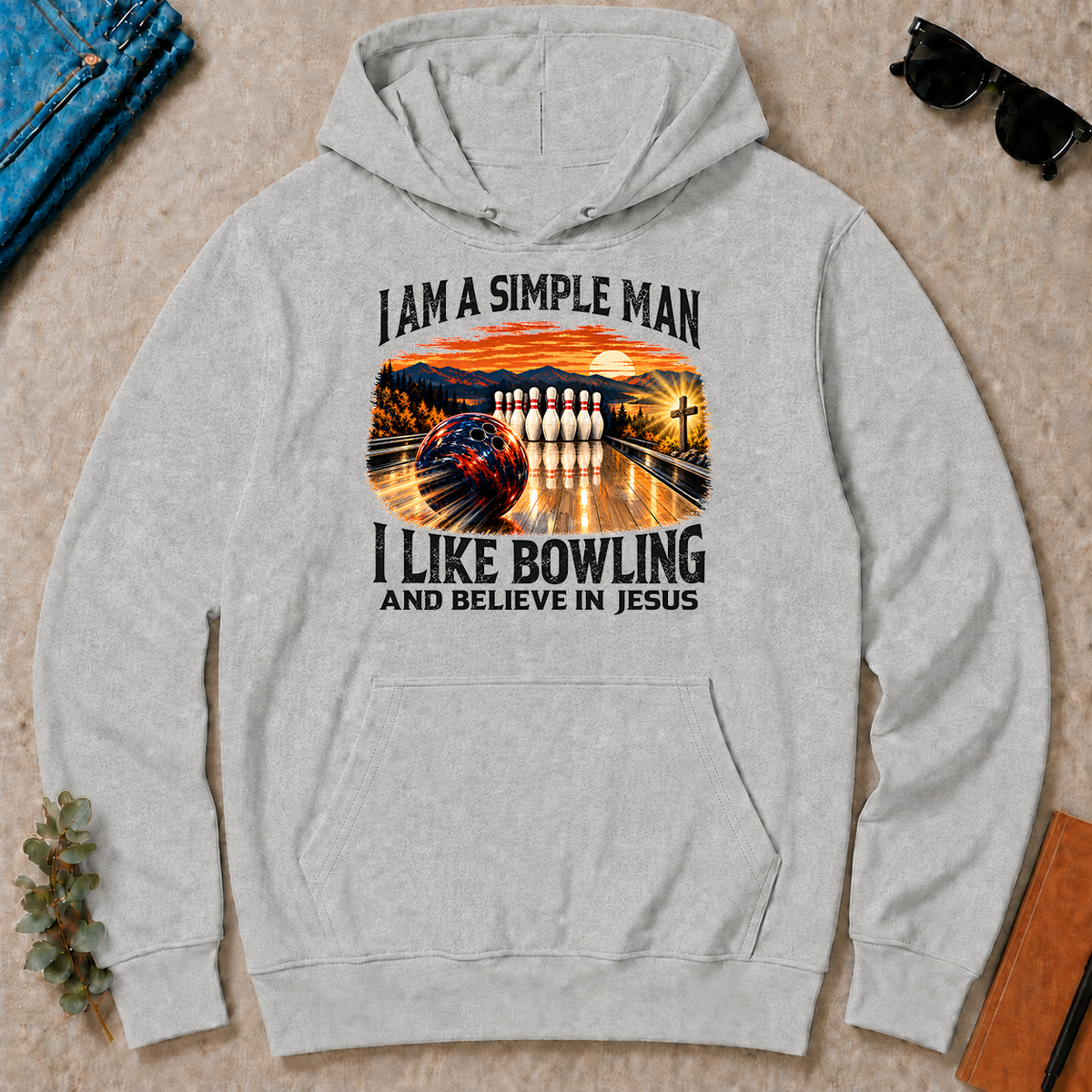 I Am Simple Man I Like Bowling - ash - HS2D-Ash