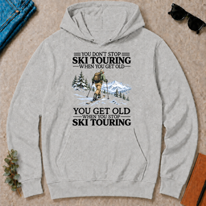 Don't Stop Ski Touring Vintage Art - ash - HS2D-Ash