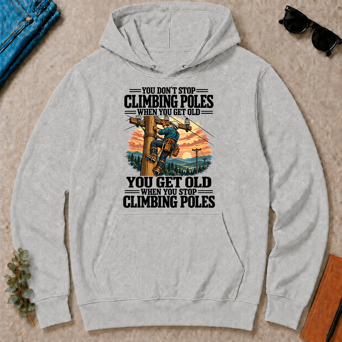 You Get Old When You Stop Climbing Poles - ash - HS2D-Ash