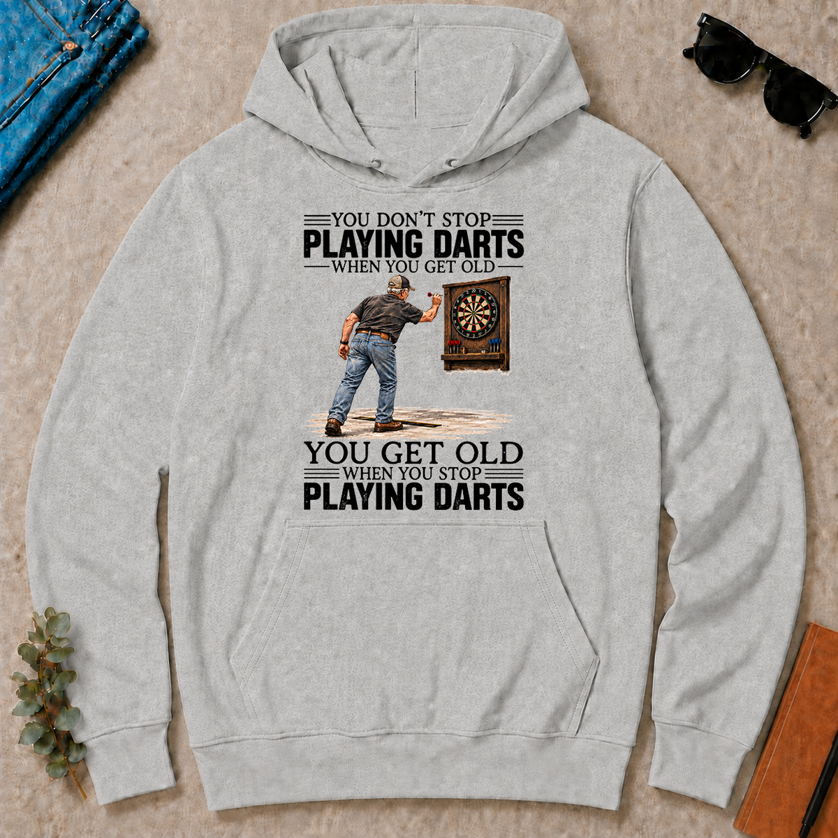 You Get old When You Stop Playing Darts - ash - HS2D-Ash