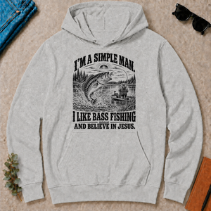 I like Bass Fishing Believe In Jesus - ash - HS2D-Ash