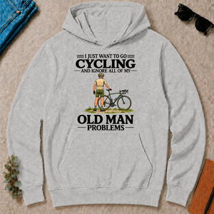 I Just Want To Go Cycling Vintage Men - ash - HS2D-Ash