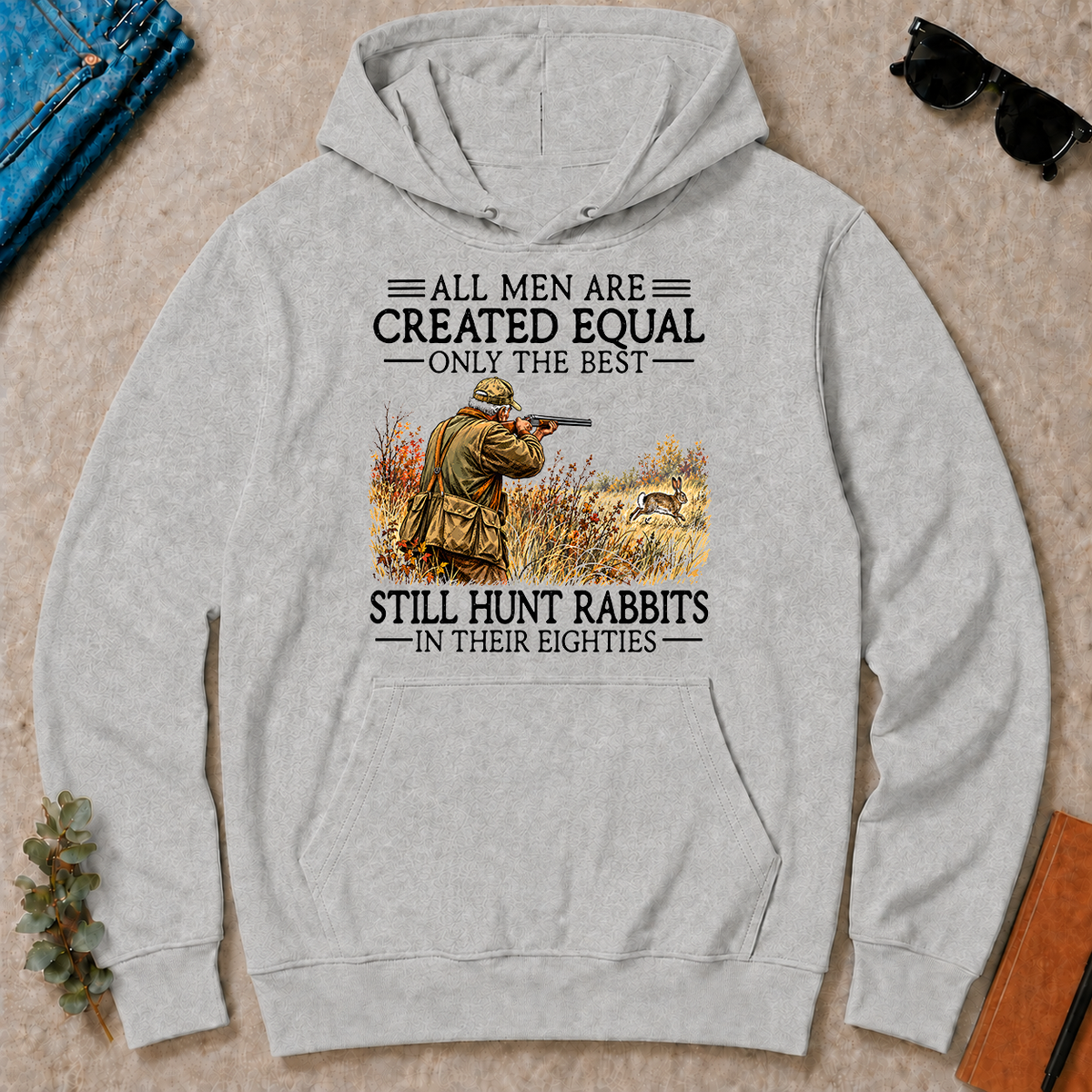 All Men Are Created Equal Rabbit Hunting 80s - ash - HS2D-Ash