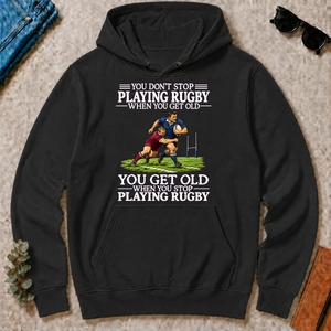 Old Man Don't Stop Rugby - black - HS2D-Black