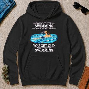 Old Man Don't Stop Swimming - black - HS2D-Black