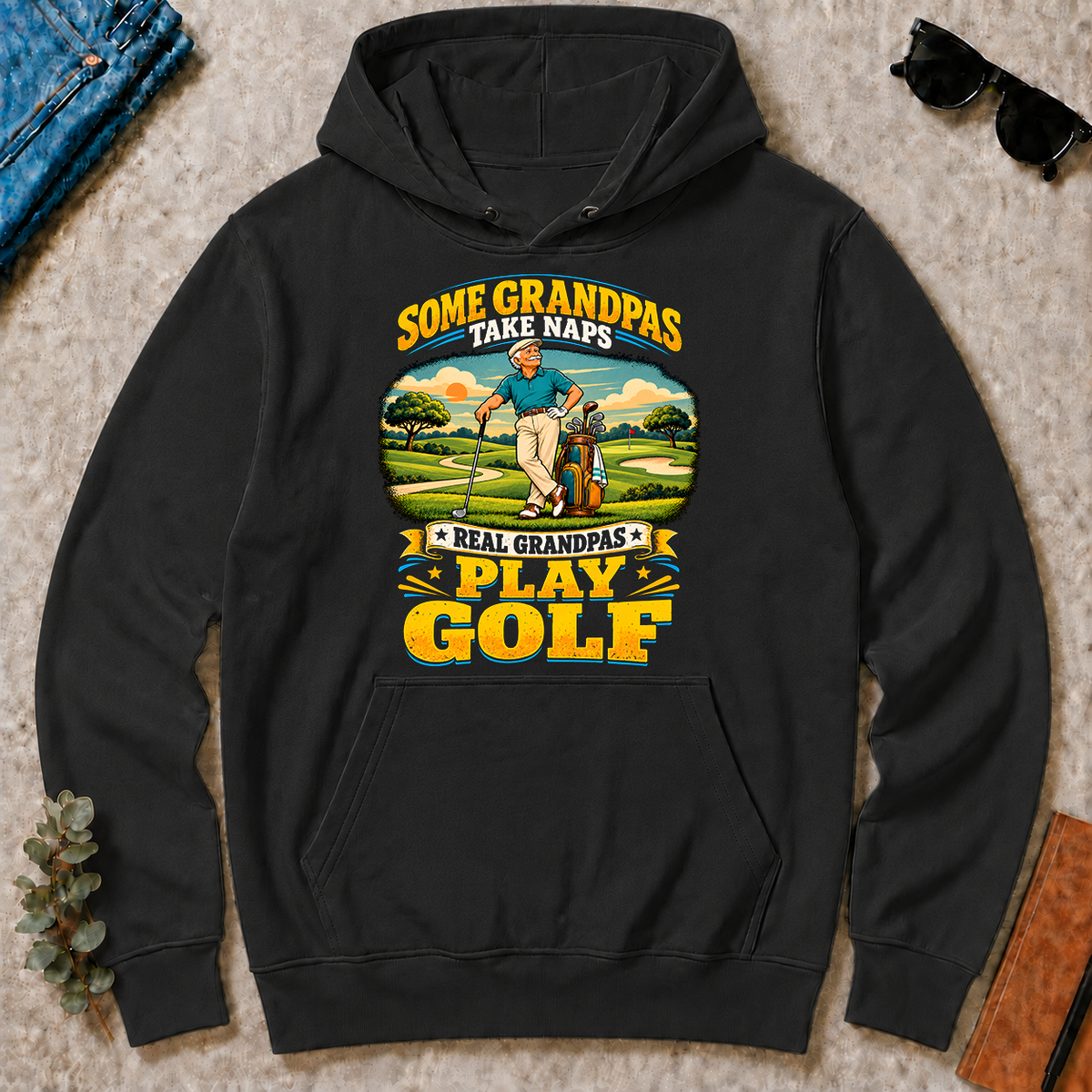 Real Grandpas Play Golf - black - HS2D-Black