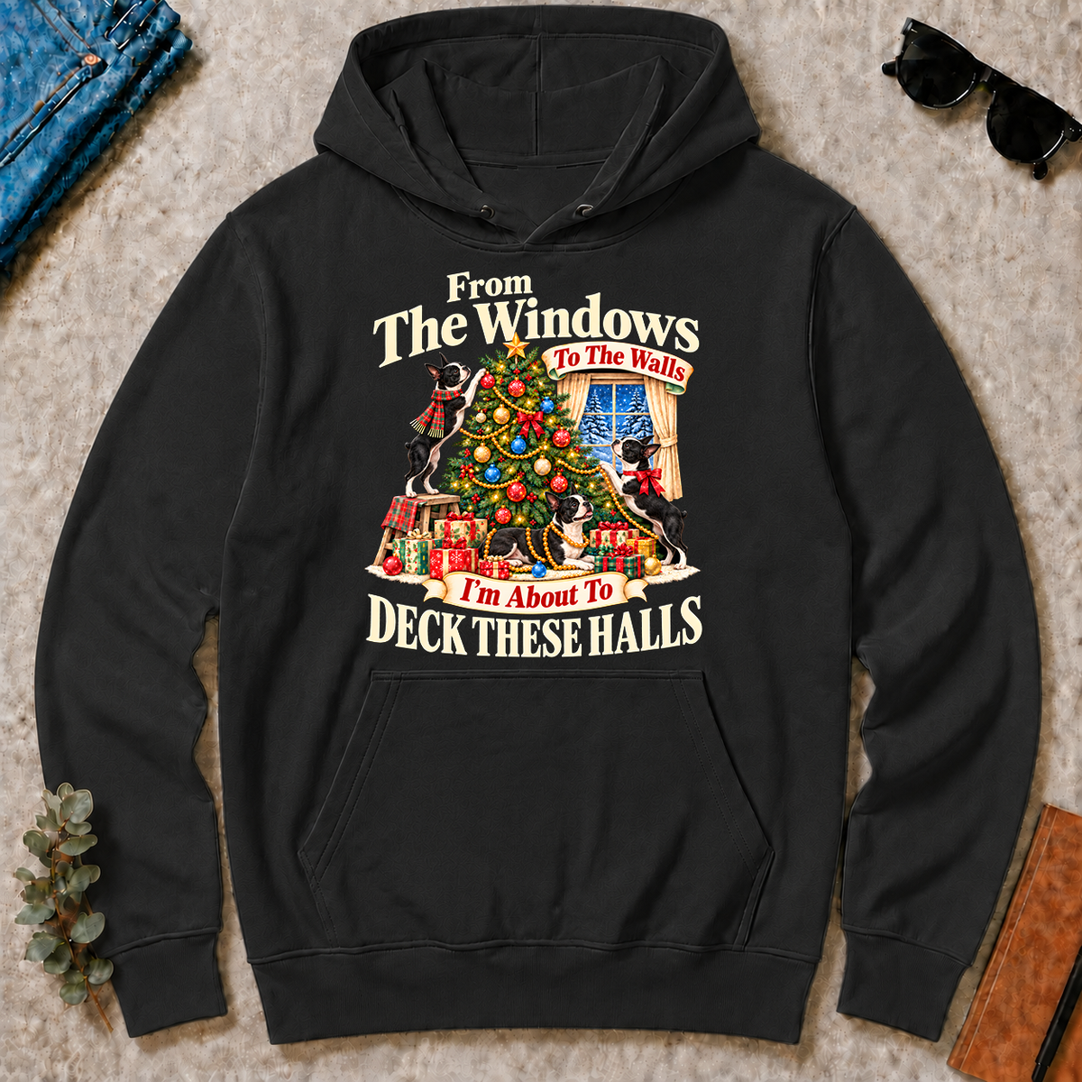 From the Windows to the Walls Boston Terrier - black - HS2D-Black
