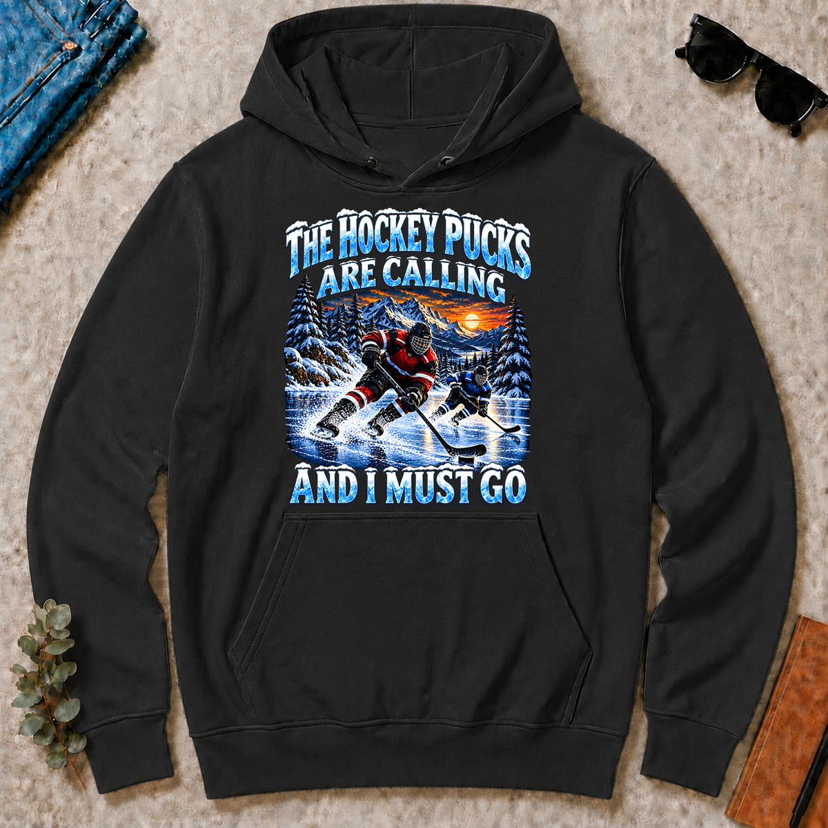 Hockey Pucks Are Calling And I Must Go - black - HS2D-Black