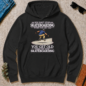 Old Man Don't Stop Skateboarding - black - HS2D-Black
