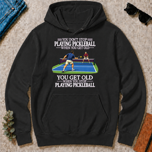 Old Man Don't Stop Pickleball - black - HS2D-Black