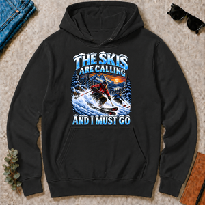 Skis Are Calling And I Must Go - black - HS2D-Black