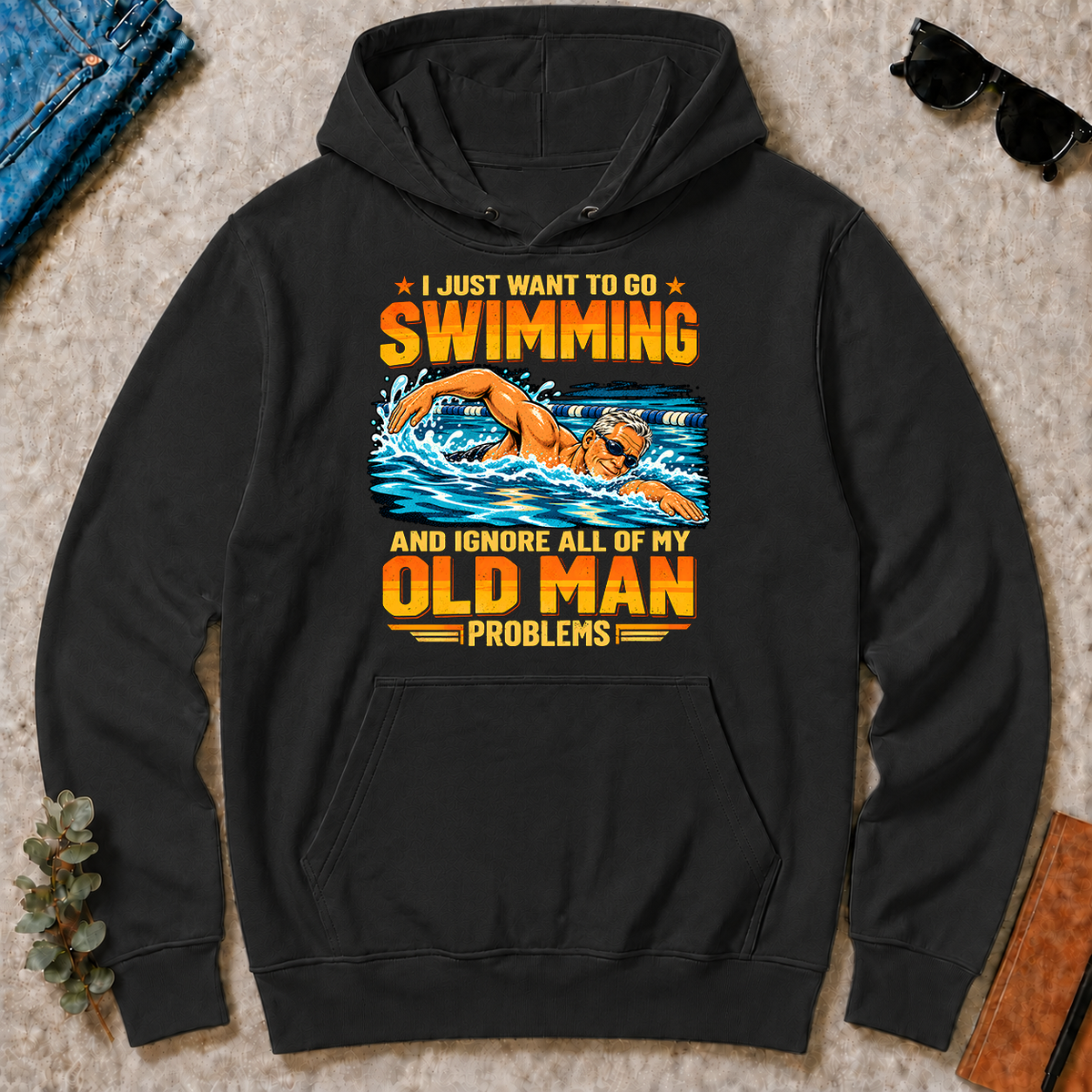 I Just Want To Go Swimming - black - HS2D-Black