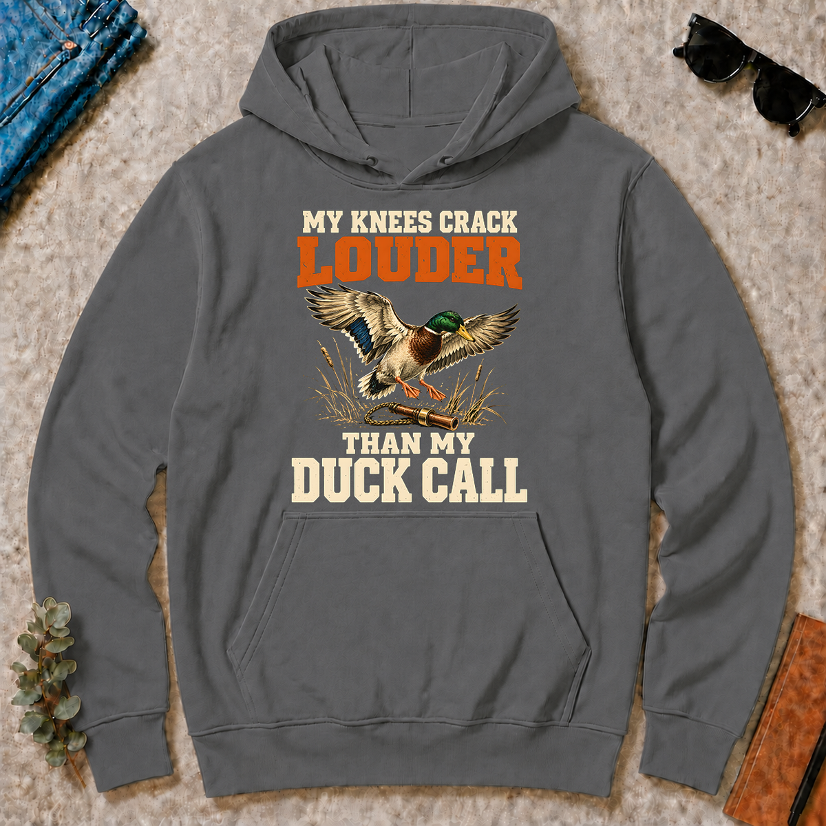 My Knees Crack Louder Than My Duck Call - charcoal - HS2D-Charcoal