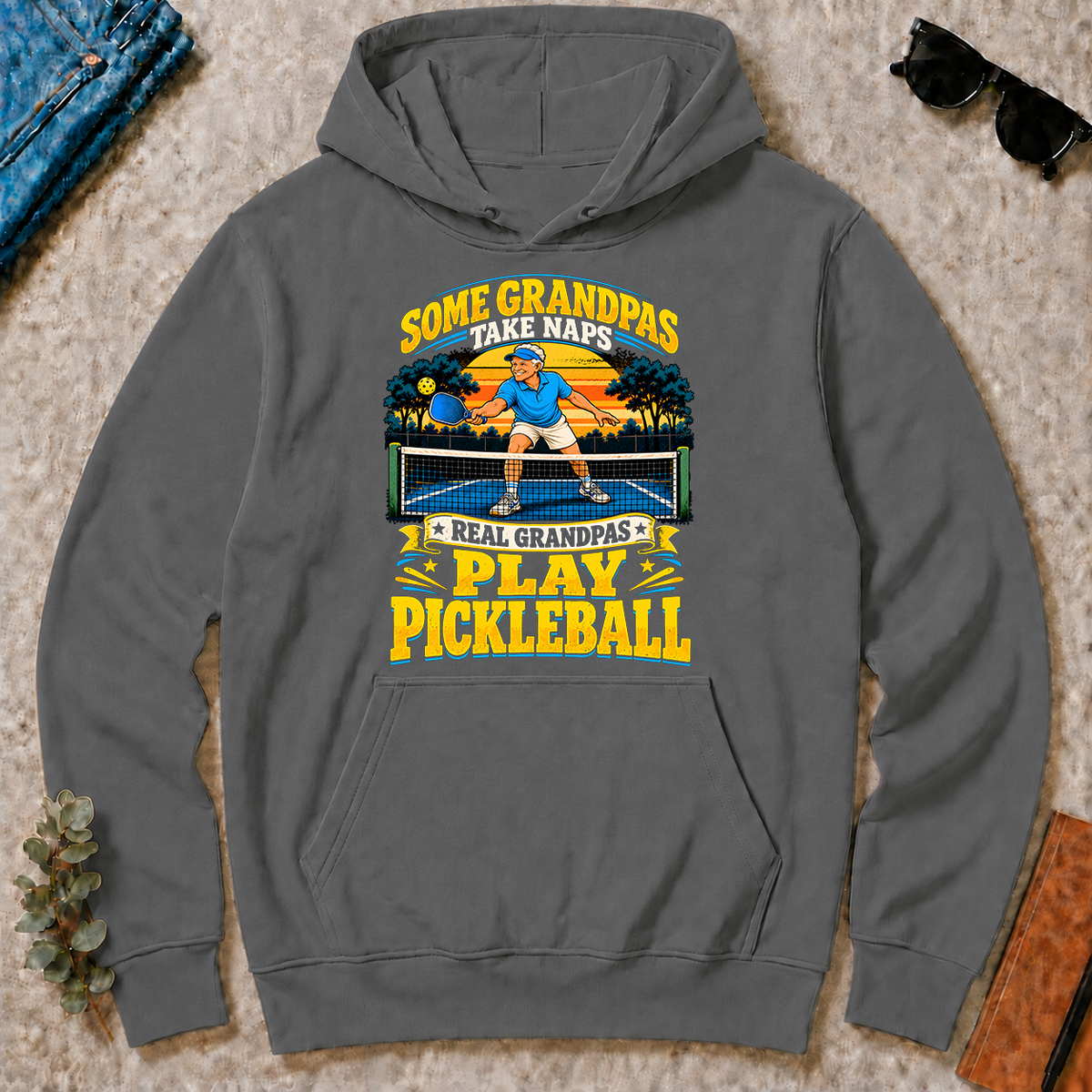 Real Grandpas Play Pickleball - charcoal - HS2D-Charcoal