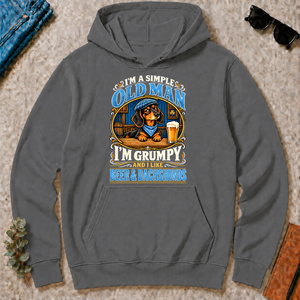 Funny I Like Beer & Dachshunds - charcoal - HS2D-Charcoal