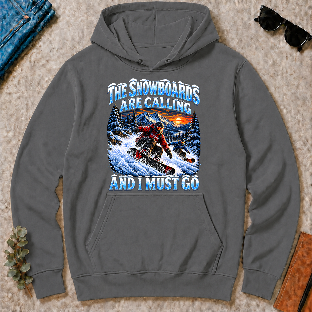 Snowboards Are Calling And I Must Go - charcoal - HS2D-Charcoal