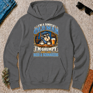 Funny I Like Beer & Schnauzers - charcoal - HS2D-Charcoal
