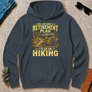 I Do Have A Retirement Plan I Plan On Hiking - dark-heather - HS2D-DarkHeather