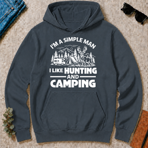 I Like Hunting And Camping - dark-heather - HS2D-DarkHeather