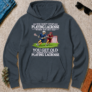 Old Man Don't Stop Lacrosse - dark-heather - HS2D-DarkHeather