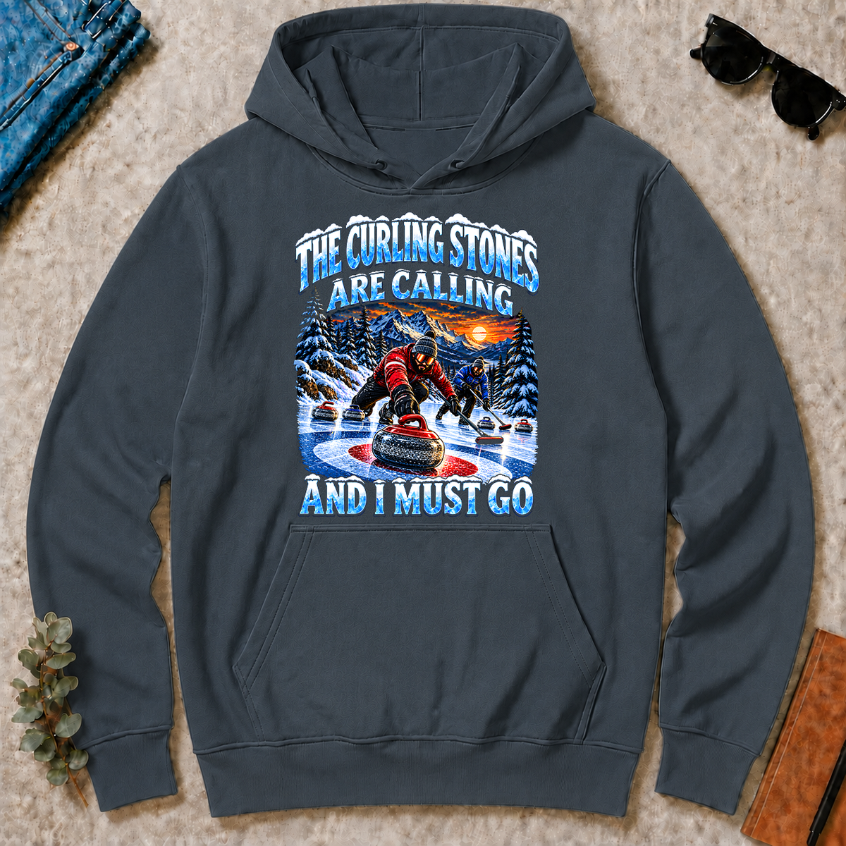 Curling Stones Are Calling And I Must Go - dark-heather - HS2D-DarkHeather