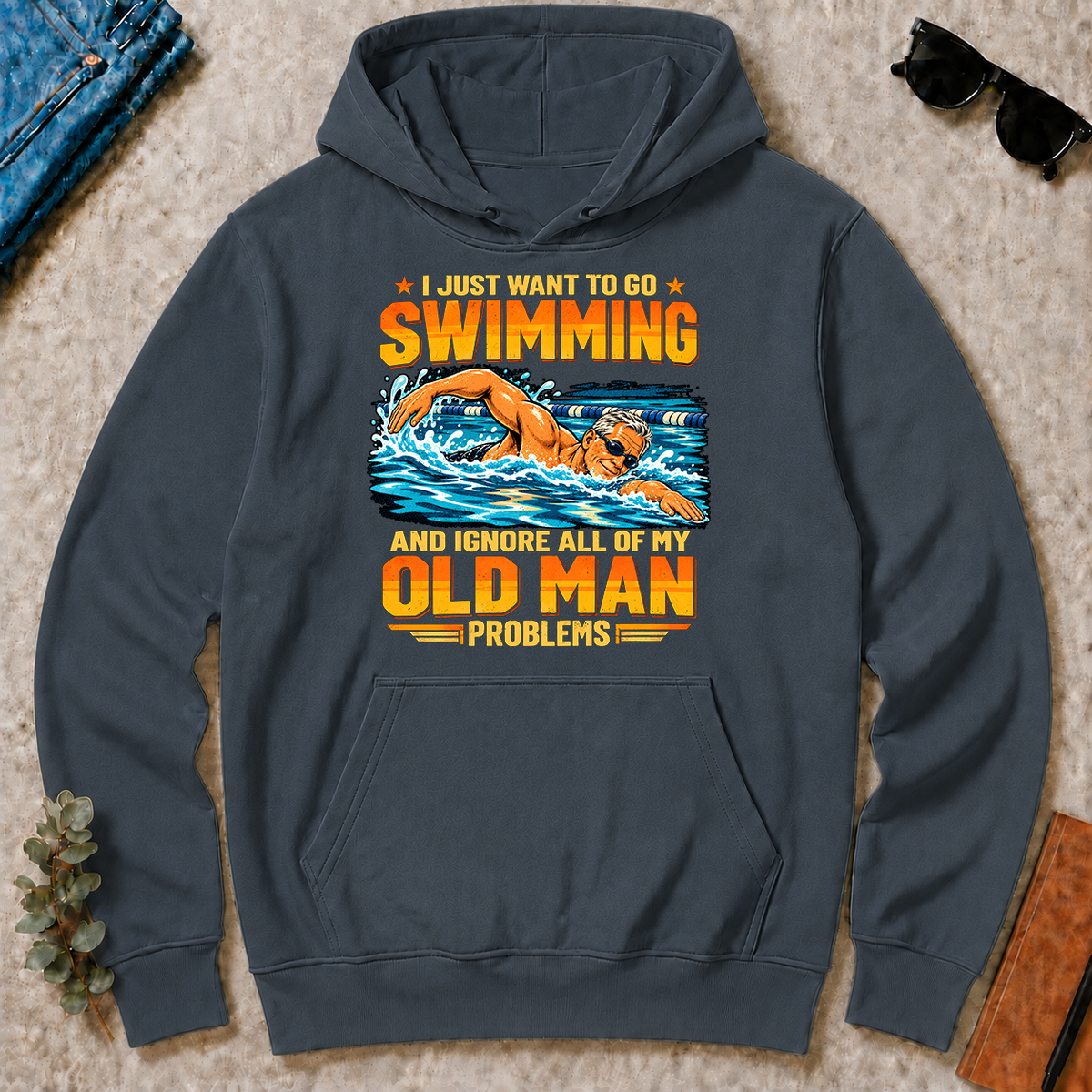 I Just Want To Go Swimming - dark-heather - HS2D-DarkHeather