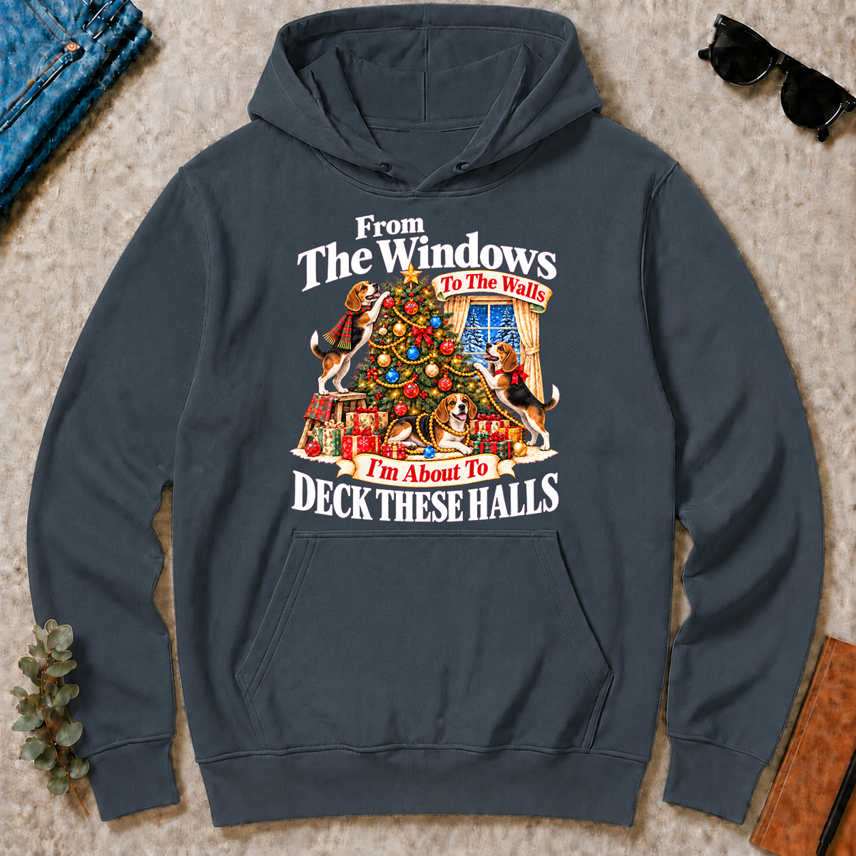 From the Windows to the Walls Beagle - dark-heather - HS2D-DarkHeather