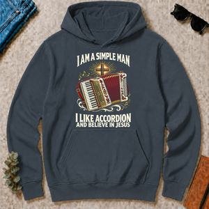 I Like Accordion & Believe In Jesus - dark-heather - HS2D-DarkHeather