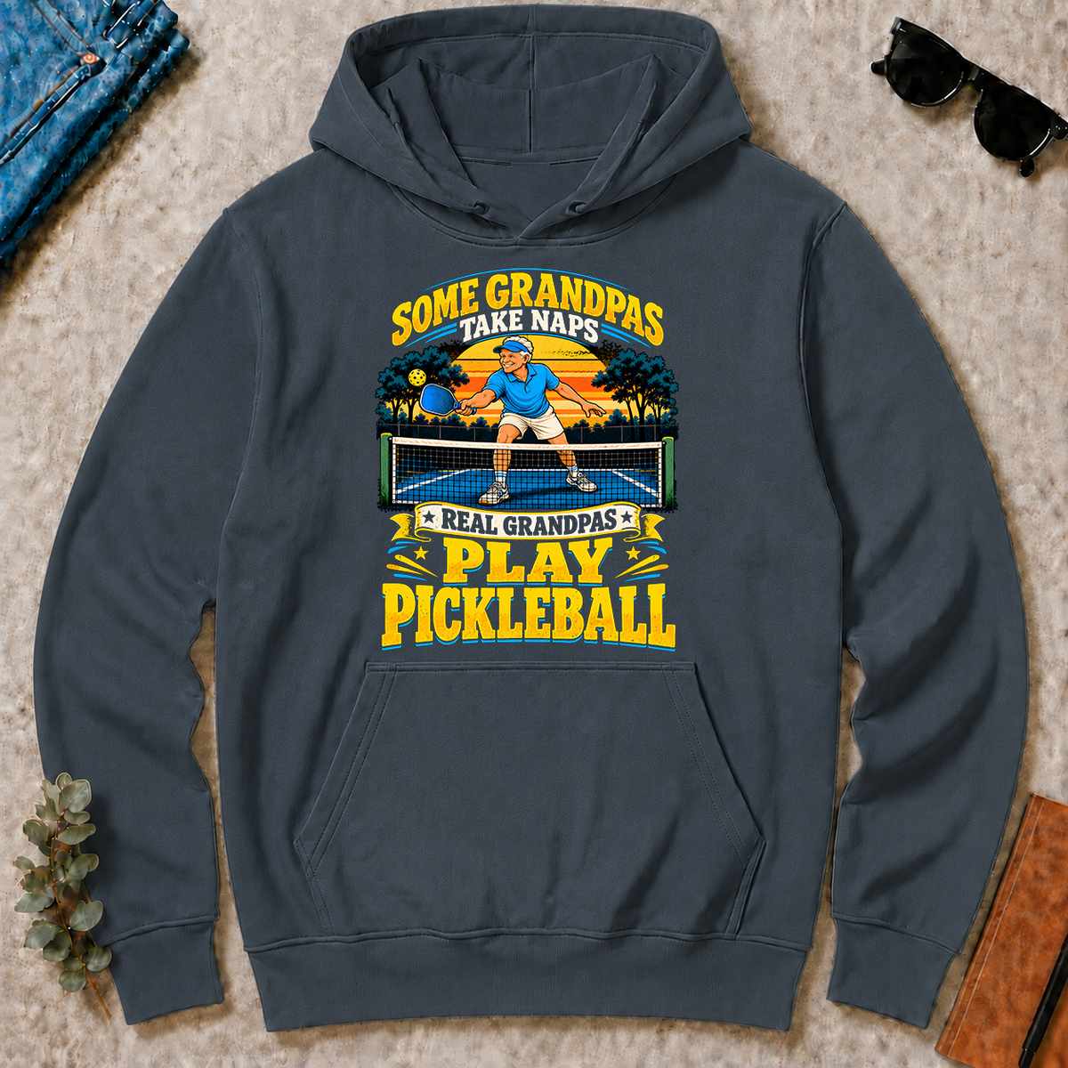 Real Grandpas Play Pickleball - dark-heather - HS2D-DarkHeather