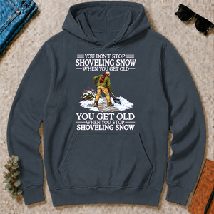 Old Man Don't Stop Shoveling Snow - dark-heather - HS2D-DarkHeather