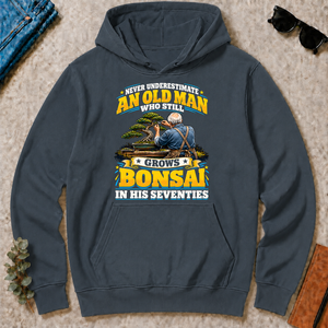 Yellow An Old Man Still Grows Bonsai In His Seventies - dark-heather - HS2D-DarkHeather