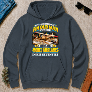 Yellow An Old Man Still Builds Model Airplanes In His Seventies - dark-heather - HS2D-DarkHeather