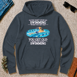 Old Man Don't Stop Swimming - dark-heather - HS2D-DarkHeather