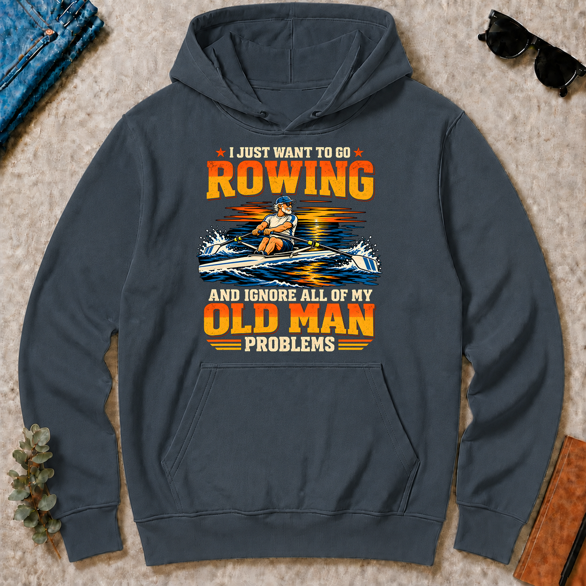 I Just Want To Go Rowing - dark-heather - HS2D-DarkHeather