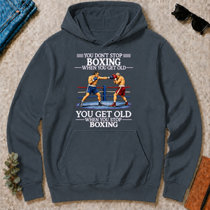 Old Man Don't Stop Boxing - dark-heather - HS2D-DarkHeather