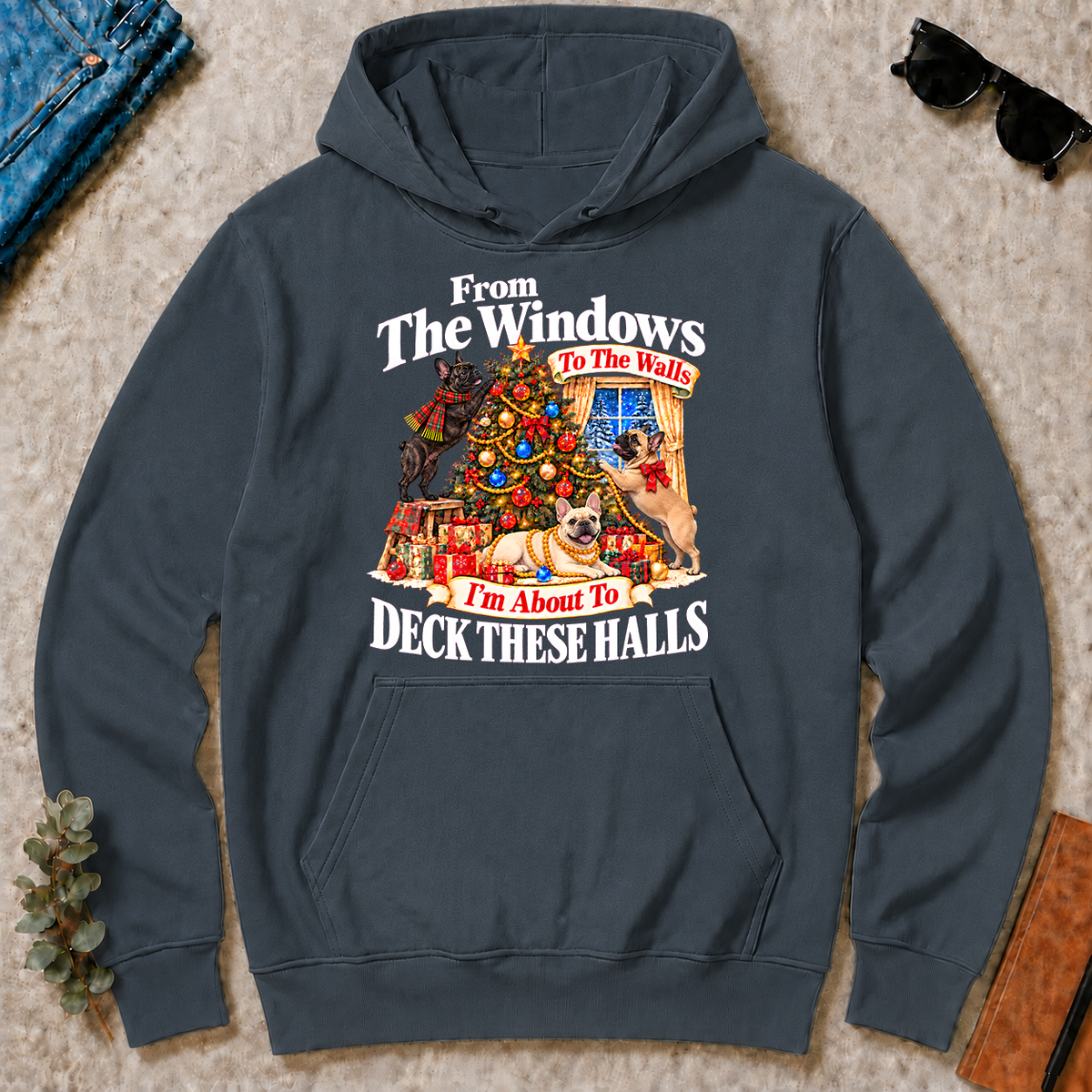 From the Windows to the Walls French Bulldog - dark-heather - HS2D-DarkHeather