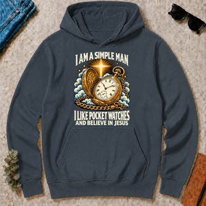 I Like Pocket Watches & Believe In Jesus - dark-heather - HS2D-DarkHeather