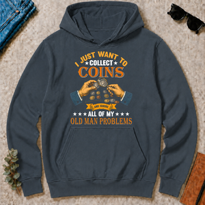 Vintage I Just Want To Collect Coins - dark-heather - HS2D-DarkHeather