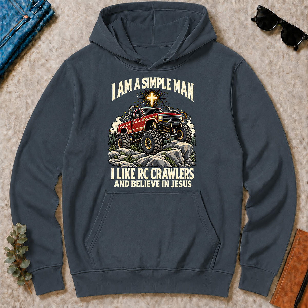 I Like RC Crawlers & Believe In Jesus - dark-heather - HS2D-DarkHeather