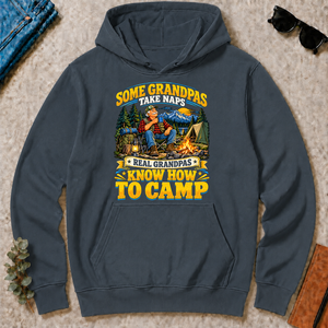 Real Grandpas Know How To Camp - dark-heather - HS2D-DarkHeather