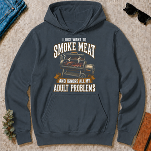 Vintage I Just Want To Smoke Meat - dark-heather - HS2D-DarkHeather