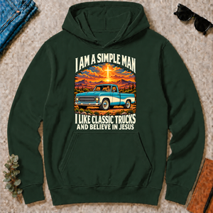 I Like Classic Trucks & Believe In Jesus - forest-green - HS2D-ForestGreen