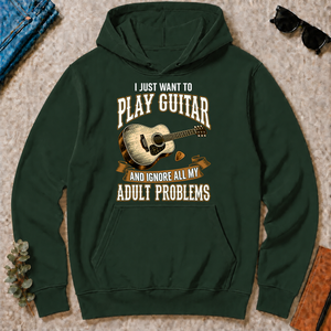 Vintage I Just Want To Play Guitar - forest-green - HS2D-ForestGreen