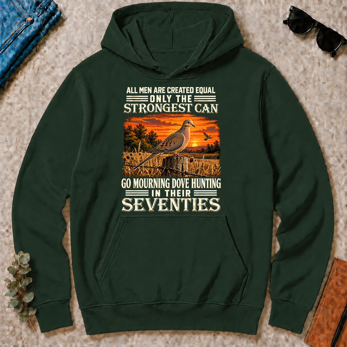 Dove Hunting Strongest Man In Seventies - forest-green - HS2D-ForestGreen