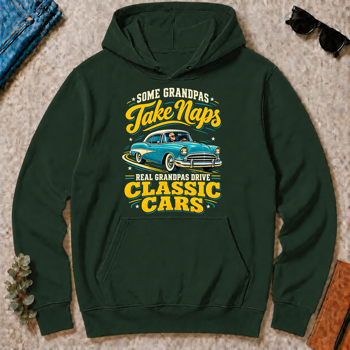 Grandpas Drive Classic Cars - forest-green - HS2D-ForestGreen