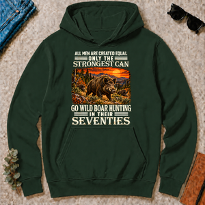 Wild Boar Hunting Strongest Man In Seventies - forest-green - HS2D-ForestGreen